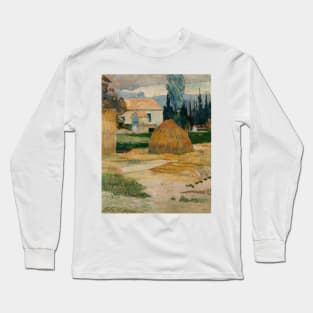 Landscape near Arles by Paul Gauguin Long Sleeve T-Shirt